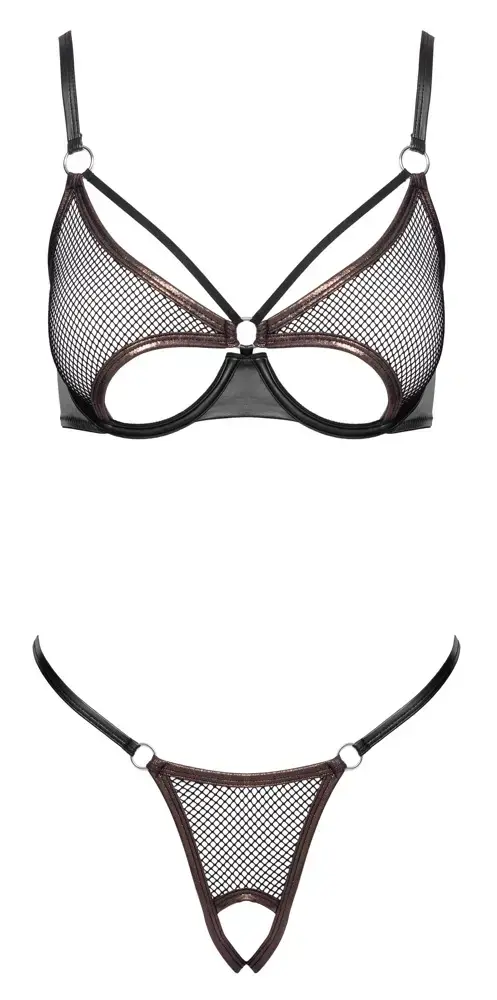 Комплект белья Cottelli Collection Bra Set Net S Photo 7