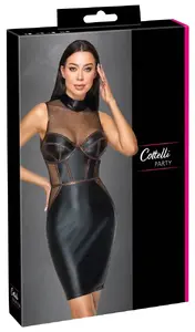 Cottelli Collection Net kleita, bez piedurknēm, garums līdz celim, ar stāvapkakli