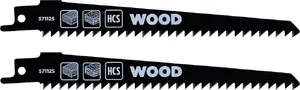 KWB 571125 Reciprocating Saw Blade, High Carbon Steel, 153 mm, 2 Pieces