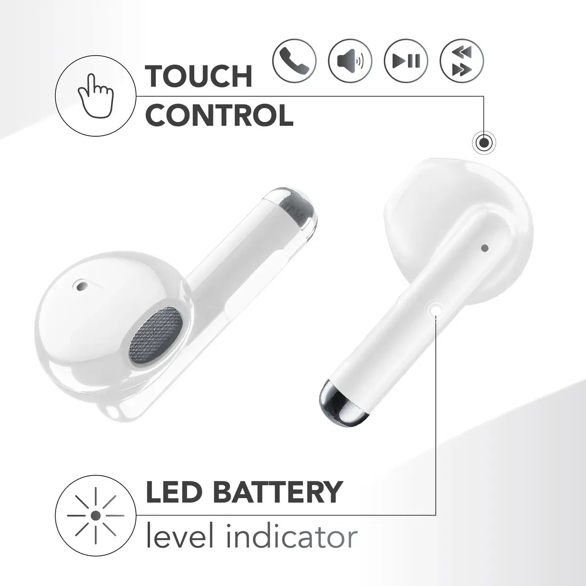 Cellularline Music Sound Breeze TWS Bluetooth austiņas Photo 5
