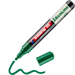 Edding 50 EcoLine Permanent Marker, Green, 2 mm Stroke Width