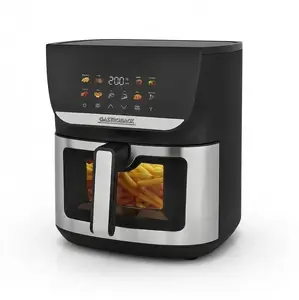 Аэрофритюрница Gastroback Heat & Crisp Family, 8 л, 2000 Вт, черный/нержавеющая сталь