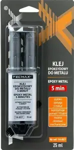TECMAXX Epoxy Metal Adhesive 5-Minute Syringe 25ml