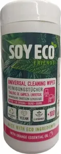 SOYECO Eco Wet Office Cleaning Wipes, 100 Pieces