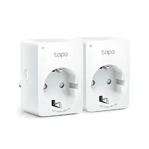 TP-Link Tapo P100 Mini Smart Wi-Fi Socket, 2-Pack, 2990W, 2.4 GHz