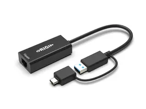 Origin Storage USB 3.0 and USB-C to RJ45 Gigabit Ethernet Adapter