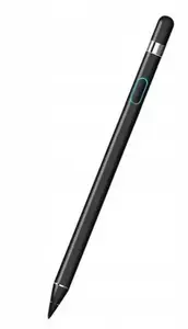 Aromika Riff Active Superfine Stylus Pen, 1.4 mm Tip, Rechargeable, Black, for Android and iOS