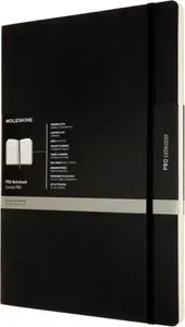 Moleskine Professional A4 Notebook, Soft Cover, 192 Pages, Black