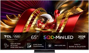 TCL C8L Viedtelevizors 65 collas 4K Ultra HD SQD-Mini LED Wi-Fi Melns 6000 cd/m² DVB-T2/S2/C