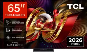 TCL C8L Smart TV 65-inch 4K Ultra HD SQD-Mini LED Wi-Fi Black 6000 cd/m² DVB-T2/S2/C