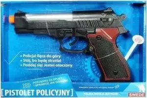 Swede Police Toy Pistol with Polish Sound Module G2238