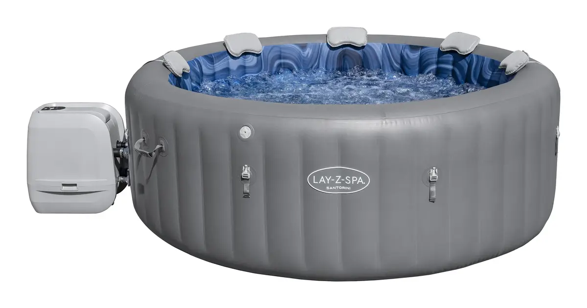 Надувной спа-бассейн Bestway Lay-Z-Spa Santorini HydroJet Pro Photo 9