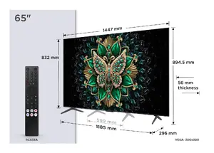 Телевизор TCL 65C69K 65 дюймов 4K Ultra HD, QD-Mini LED, Google TV