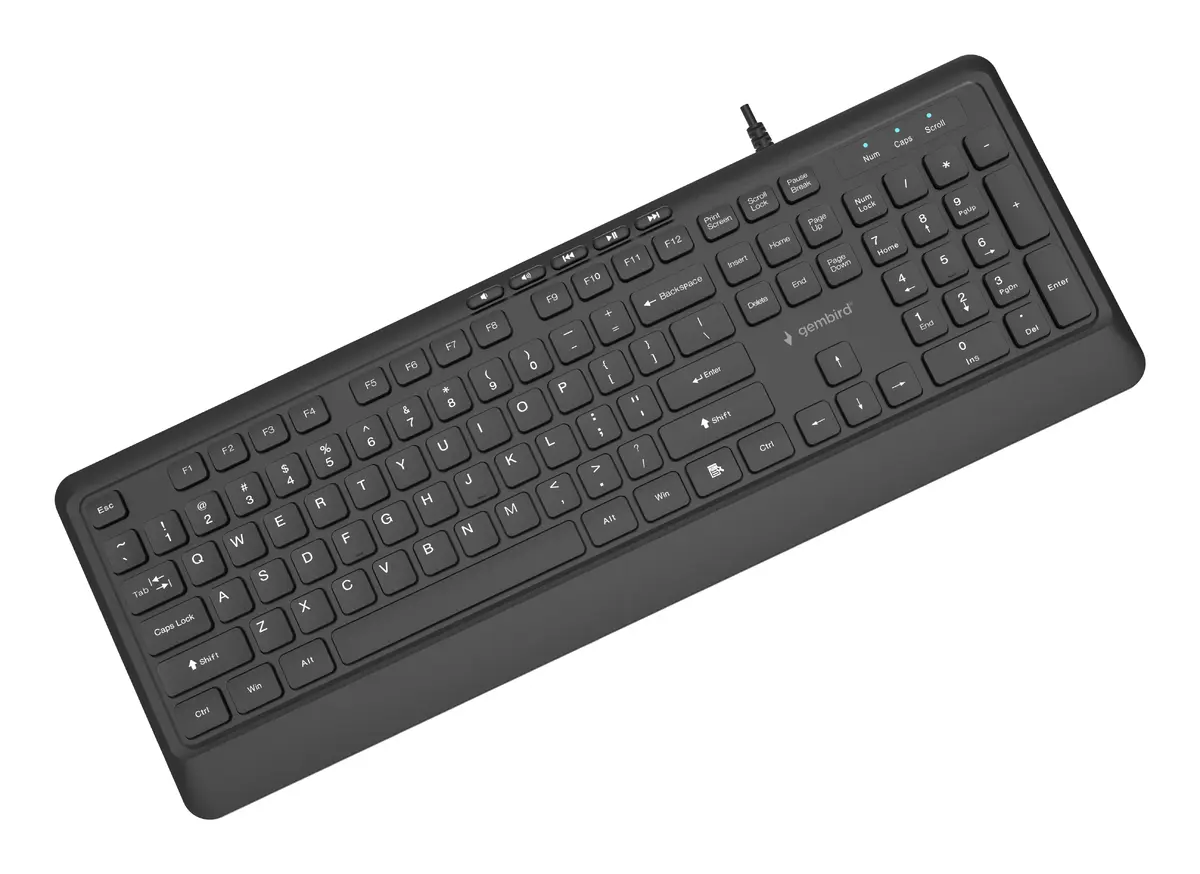Gembird KB-MCH-05 Slim Wired Multimedia Keyboard Photo 3