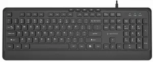 Gembird KB-MCH-05 Slim Wired Multimedia Keyboard, Full-size, USB, US Layout, Black