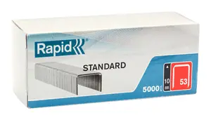 Rapid 53. sērijas skavas 10 mm, cinkots tērauds, 5000 gabali