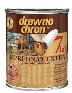 Пропитка для дерева Drewnochron Extra пленкообразующая, белая, 0.75 л