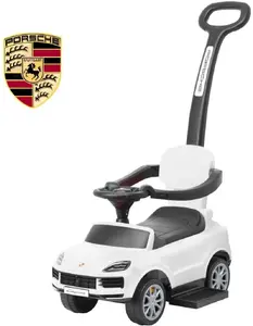 Детская машинка-каталка Milly Mally Porsche Cayenne с ручкой, белая