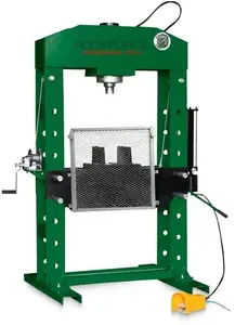 Rockforce RF-510001 Electric-Hydraulic Floor Workshop Press 100t with Manometer