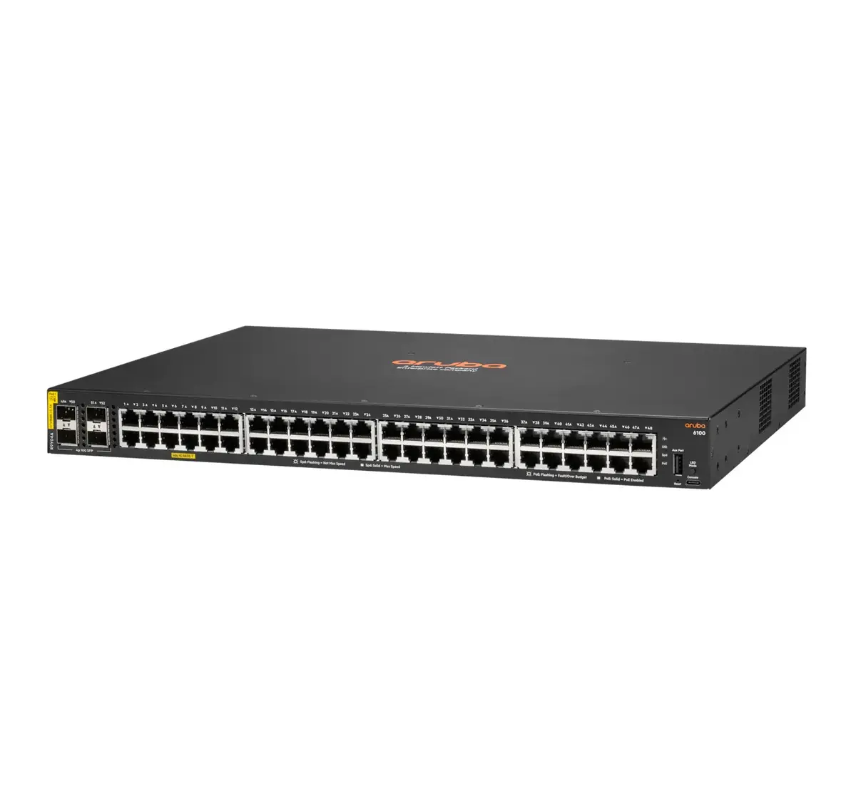 Управляемый коммутатор HPE Aruba Networking CX 6100 48G PoE L3 Photo 2