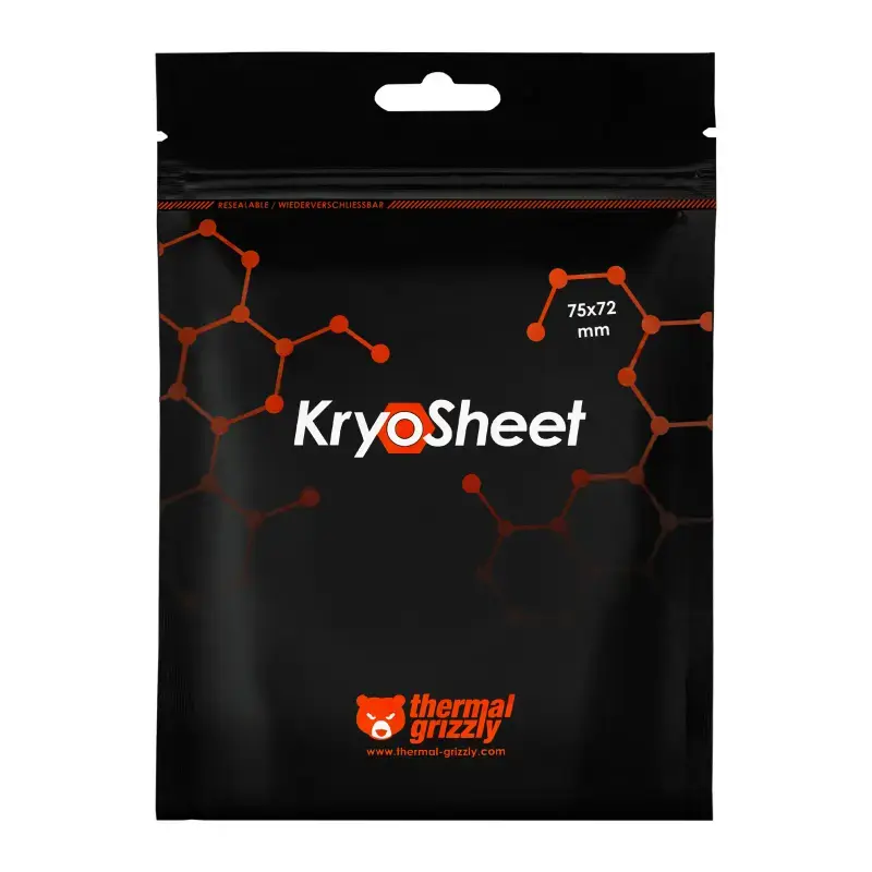Термопрокладка Thermal Grizzly Kryosheet 75 x 72 мм Photo 6