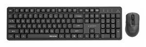 Gembird Silent key Pro Business Wireless Desktop Set, Full-size Keyboard and Mouse, Black, US Layout