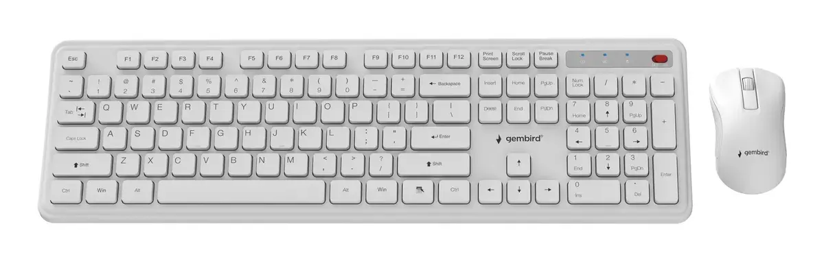 Беспроводной комплект Gembird Slim Pro Business - белый Photo 2