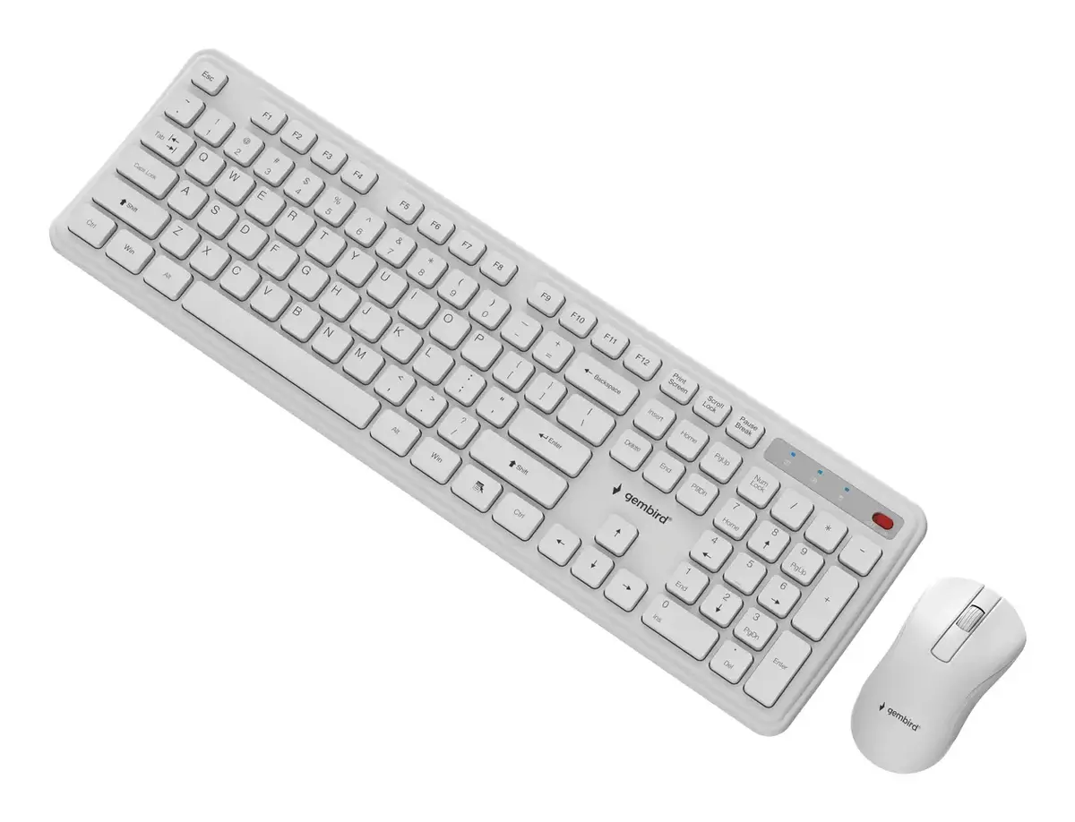 Беспроводной комплект Gembird Slim Pro Business - белый Photo 3