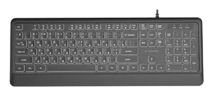 Gembird KB-UML-04-CYRL Slim Wired Backlight Keyboard, Full-size, USB, Black