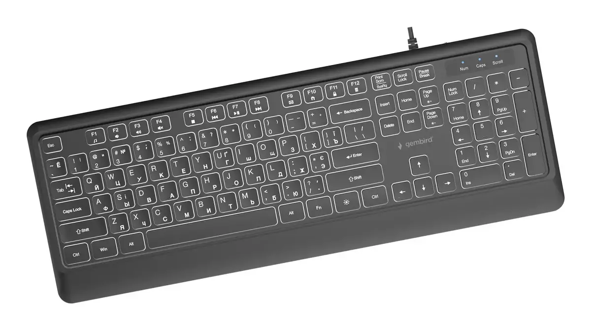 Проводная клавиатура Gembird KB-UML-04-CYRL Slim Photo 3