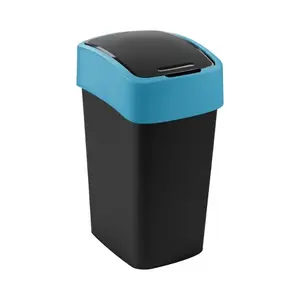 Curver Flip Bin Waste Bin 25L Black/Blue