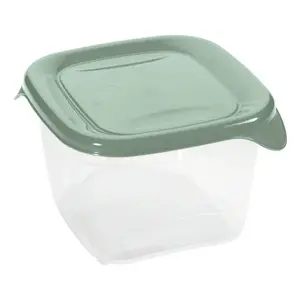 Curver Fresh&Go Square Food Container 1.2L Green