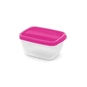 Curver Vedo Rectangular Food Container Set 2x1.3L Transparent Pink