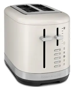 KitchenAid 5KMT2109EPL 2-Slice Toaster, 980 W, Stainless Steel, Black and White