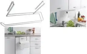 Держатель для бумажных полотенец Metaltex Easy-Roll, металл с покрытием, серебристый металлик