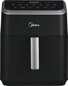 Аэрофритюрница Midea MAD55000ADK, 5.2 л, 1600 Вт, черный/серый