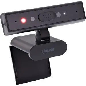 InLine 55365 Tīmekļa kamera 5 MP USB-C Melna ar autofokusu Windows Hello un privātuma aizvaru