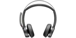 HP Poly Voyager Focus 2-M bezvadu austiņas ar ANC, USB-C/A adapteri, uzlādes statīvu un 3 gadu Poly+ servisu