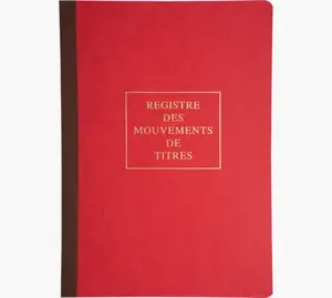 Le Dauphin 90120D administrācijas grāmata, A4, 20 lapas, sarkana