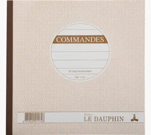 Le Dauphin 1172D Manifold Commandes pasūtījumu bloks, 50 lapas, auzu krāsa