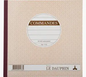 Le Dauphin 1173D administrācijas žurnāls, 50 lapas, brūns un balts