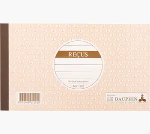 Le Dauphin 1202D administrācijas grāmata, 50 lapas, bēša un brūna