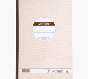 Le Dauphin 1232D rēķinu grāmata ar kopiju, A4 formāts, 5 gabali