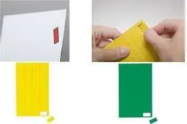Maul Rectangular Magnetic Symbol, 20 x 10 mm, Yellow, 1 mm Thickness