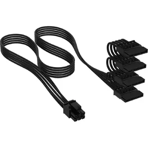 CORSAIR CP-8920393 Type 4 SATA Power Cable 0.75 m Black