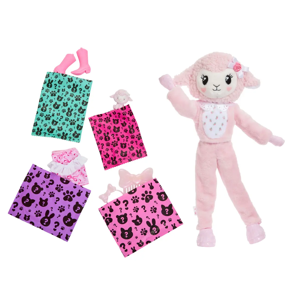 Barbie Cutie Reveal Cuddly Series jēriņa lelle Photo 5