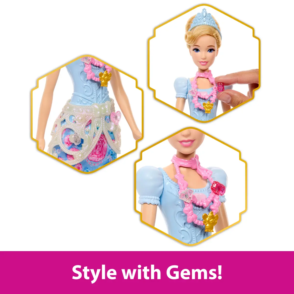Disney Princess Jewel Reveal Pelnrušķītes lelle JHL50 Photo 9
