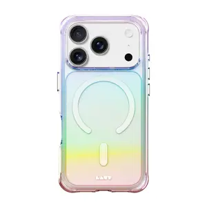 LAUT AERO HOLO Cover for iPhone 17 Pro, Pearl Transparent