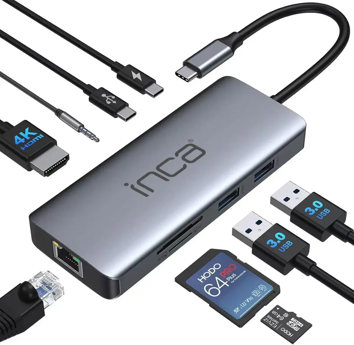 Inca ITPC-10TX USB Type-C Multiport Hub Photo 2