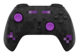 Dragonshock PopTop Wireless Bluetooth Gamepad for Nintendo Switch and PC, Black/Purple
